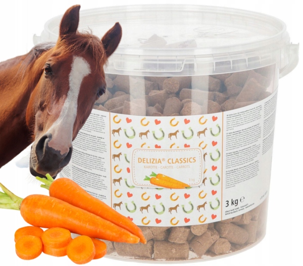 Cukierki dla konia Kerbl delizia marchewka 3 kg - obrazek 3