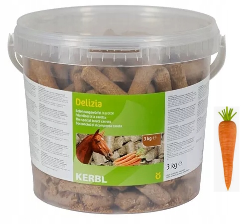 Cukierki dla konia Kerbl delizia marchewka 3 kg