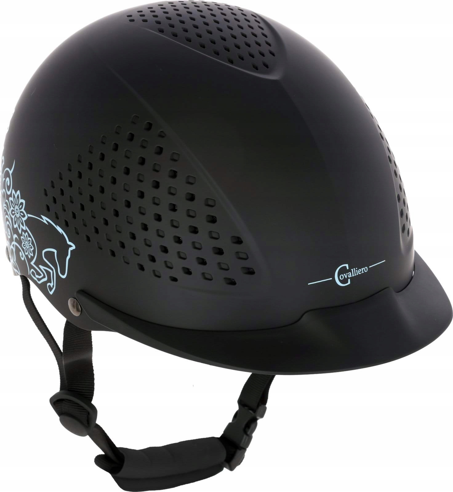 K Kask jeździecki Beauty 2.0, czarny, 52-54 cm, Covalliero - obrazek 3