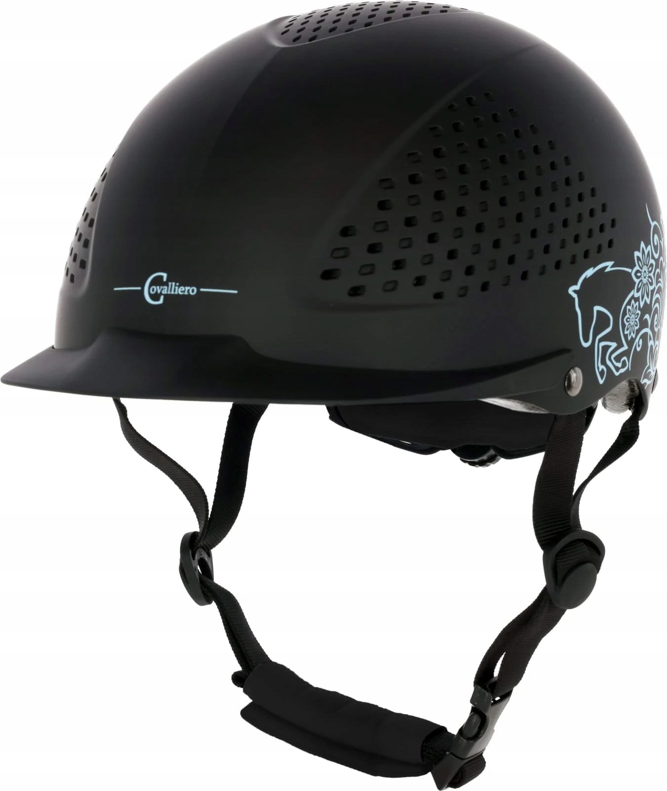 K Kask jeździecki Beauty 2.0, czarny, 52-54 cm, Covalliero - obrazek 5