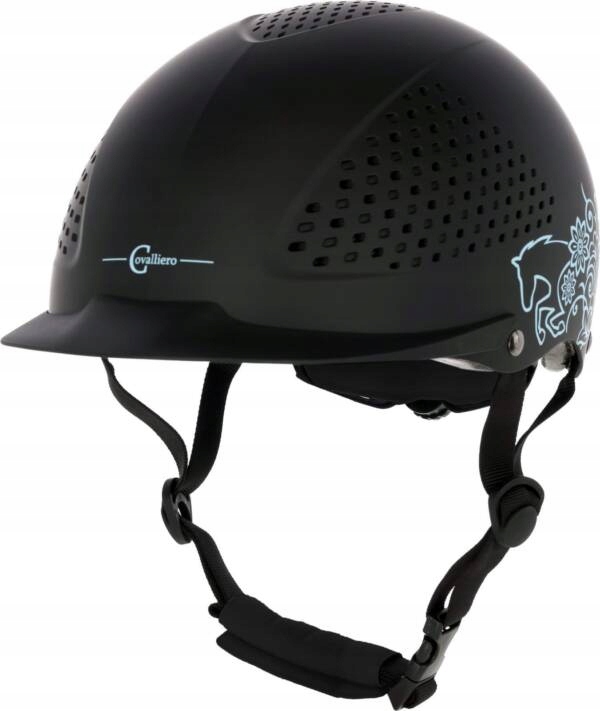Kask jeździecki Beauty 2.0, czarny, 48-51 cm, Covalliero - obrazek 2
